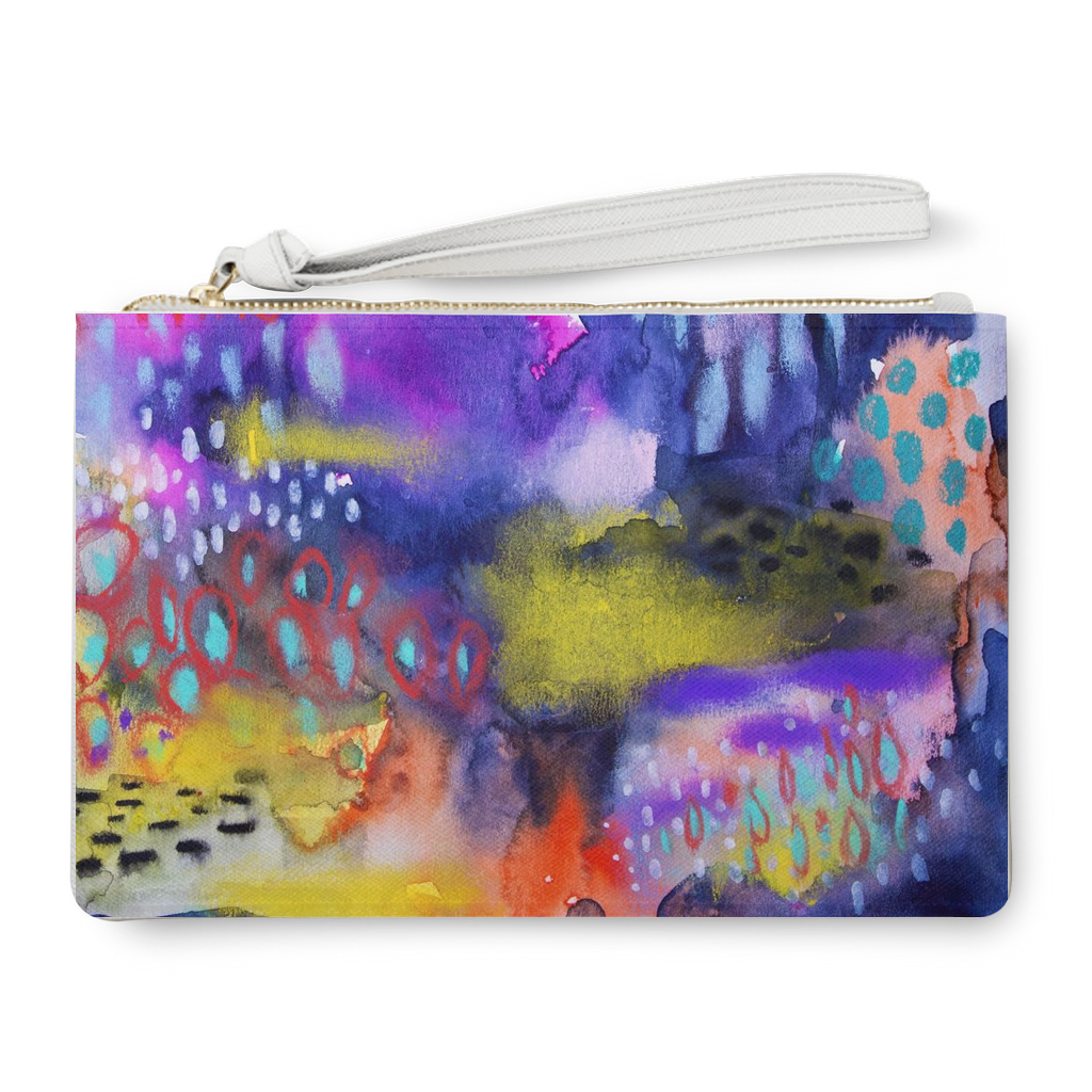 Abstract Mona Squared Clutch