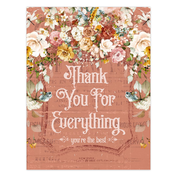 Thank You For Everything Greeting Card