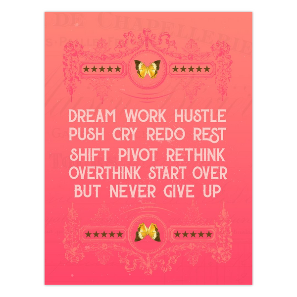 Never Give Up Greeting Card